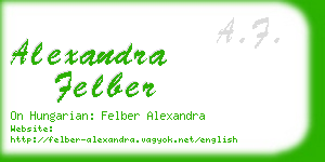 alexandra felber business card